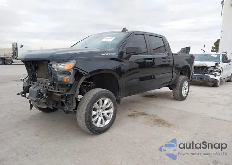 2022 Chevrolet Silverado 1500 2Wd Short Bed Custom z USA, uszkodzony, nr VIN 1GCPABEK1NZ558332